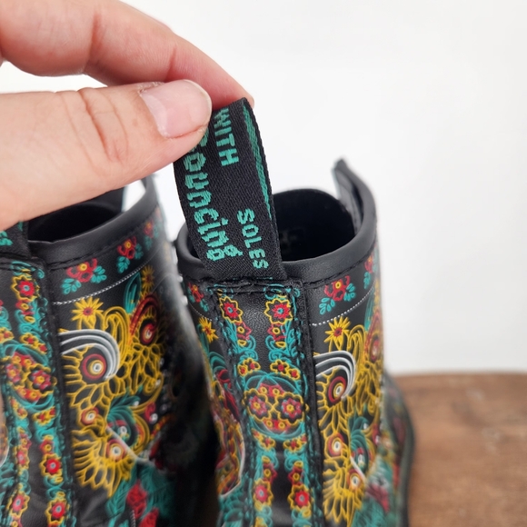 Dr. Marten 1460 sugar skull dia de los muertos limited edition boots size 7 rare - Picture 7 of 15